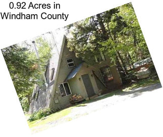 0.92 Acres in Windham County