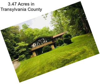 3.47 Acres in Transylvania County
