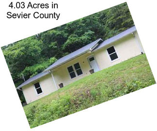 4.03 Acres in Sevier County