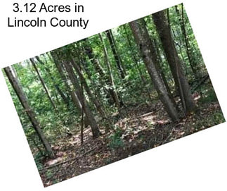 3.12 Acres in Lincoln County