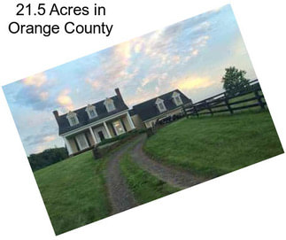 21.5 Acres in Orange County