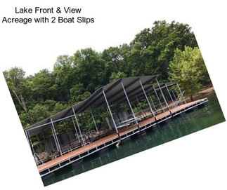 Lake Front & View Acreage with 2 Boat Slips