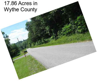 17.86 Acres in Wythe County