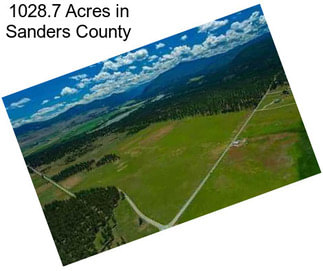 1028.7 Acres in Sanders County