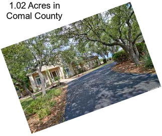 1.02 Acres in Comal County