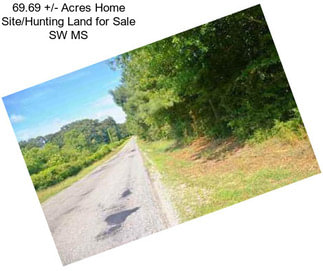 69.69 +/- Acres Home Site/Hunting Land for Sale SW MS