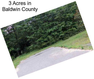 3 Acres in Baldwin County