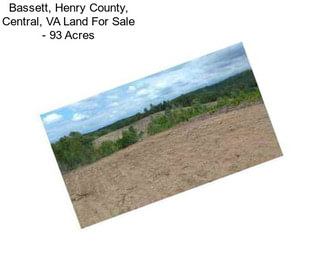 Bassett, Henry County, Central, VA Land For Sale - 93 Acres