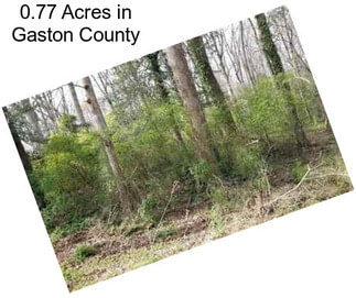 0.77 Acres in Gaston County