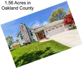 1.56 Acres in Oakland County