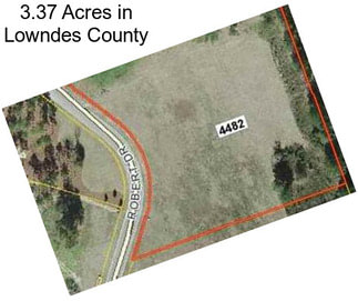 3.37 Acres in Lowndes County
