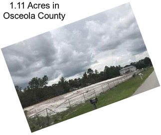1.11 Acres in Osceola County