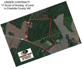 UNDER CONTRACT!  17 Acres of Hunting  of Land in Charlotte County VA!