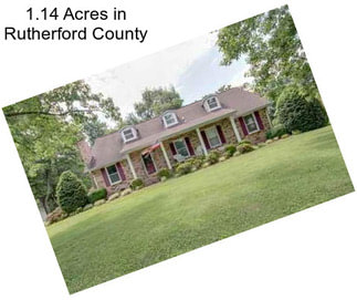 1.14 Acres in Rutherford County