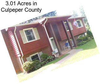 3.01 Acres in Culpeper County