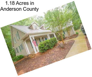 1.18 Acres in Anderson County