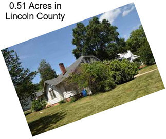 0.51 Acres in Lincoln County