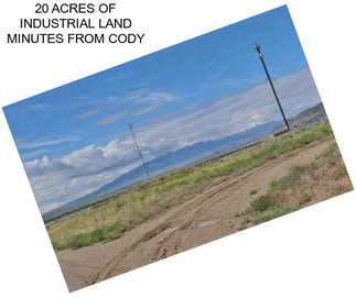 20 ACRES OF INDUSTRIAL LAND MINUTES FROM CODY
