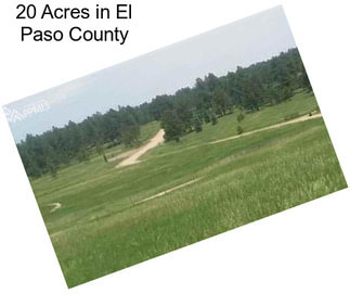 20 Acres in El Paso County