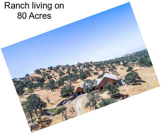 Ranch living on 80 Acres