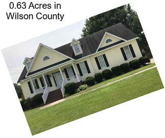 0.63 Acres in Wilson County