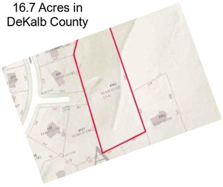 16.7 Acres in DeKalb County