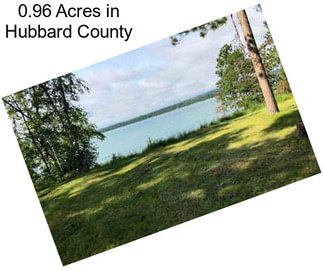 0.96 Acres in Hubbard County