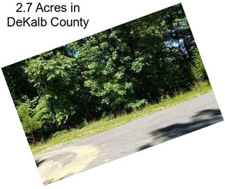 2.7 Acres in DeKalb County