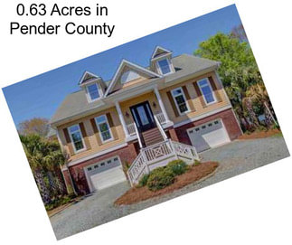 0.63 Acres in Pender County