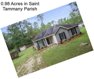 0.98 Acres in Saint Tammany Parish