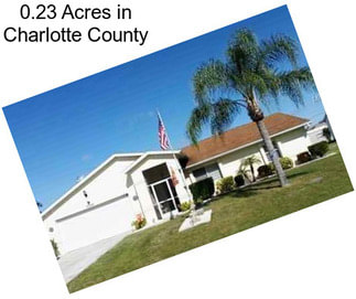 0.23 Acres in Charlotte County