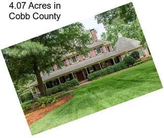 4.07 Acres in Cobb County