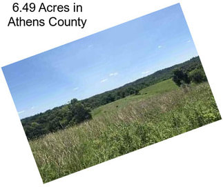 6.49 Acres in Athens County