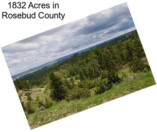 1832 Acres in Rosebud County