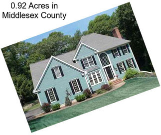 0.92 Acres in Middlesex County