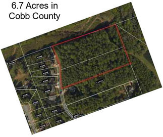 6.7 Acres in Cobb County