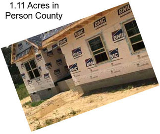 1.11 Acres in Person County