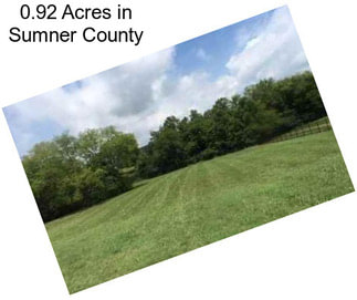 0.92 Acres in Sumner County