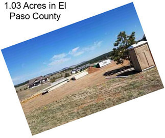 1.03 Acres in El Paso County