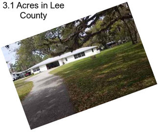 3.1 Acres in Lee County