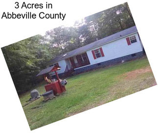 3 Acres in Abbeville County