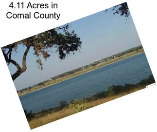 4.11 Acres in Comal County