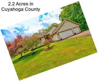 2.2 Acres in Cuyahoga County
