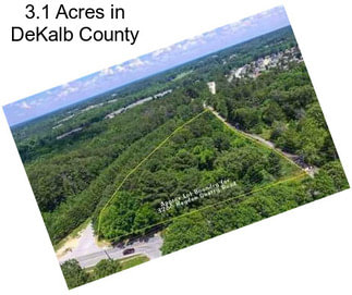 3.1 Acres in DeKalb County