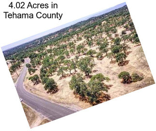 4.02 Acres in Tehama County