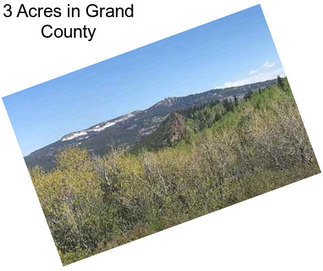 3 Acres in Grand County