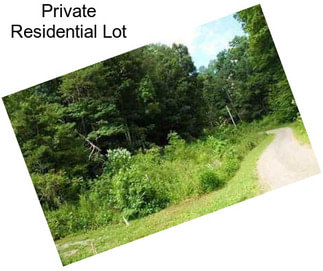 Private Residential Lot
