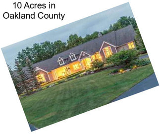 10 Acres in Oakland County