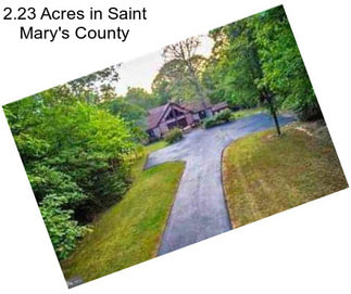 2.23 Acres in Saint Mary\'s County