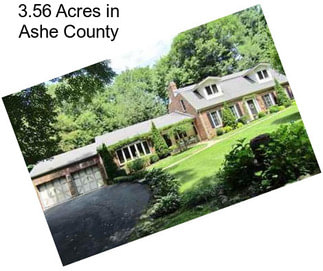 3.56 Acres in Ashe County